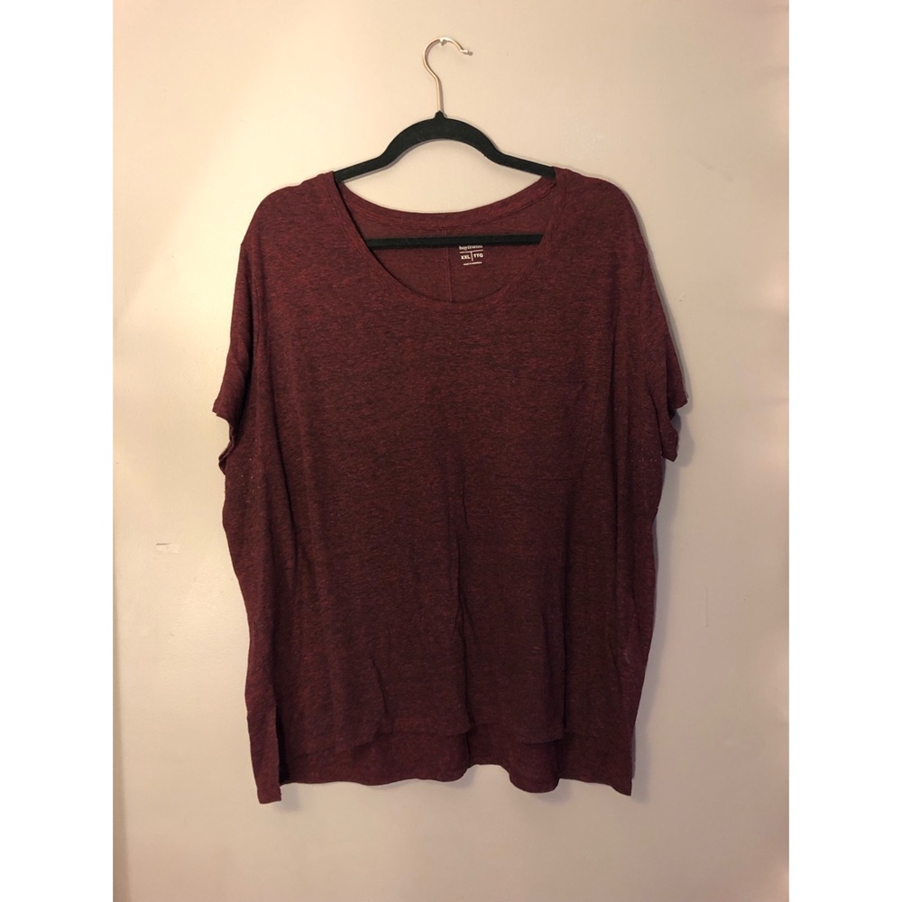 Maroon Boyfriend Tee